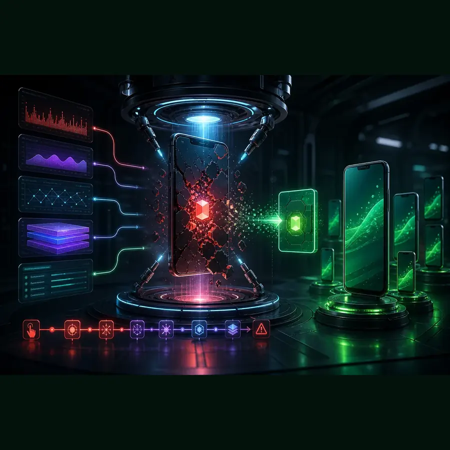 رفع کرش اپلیکیشن